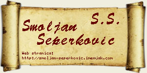 Smoljan Šeperković vizit kartica
